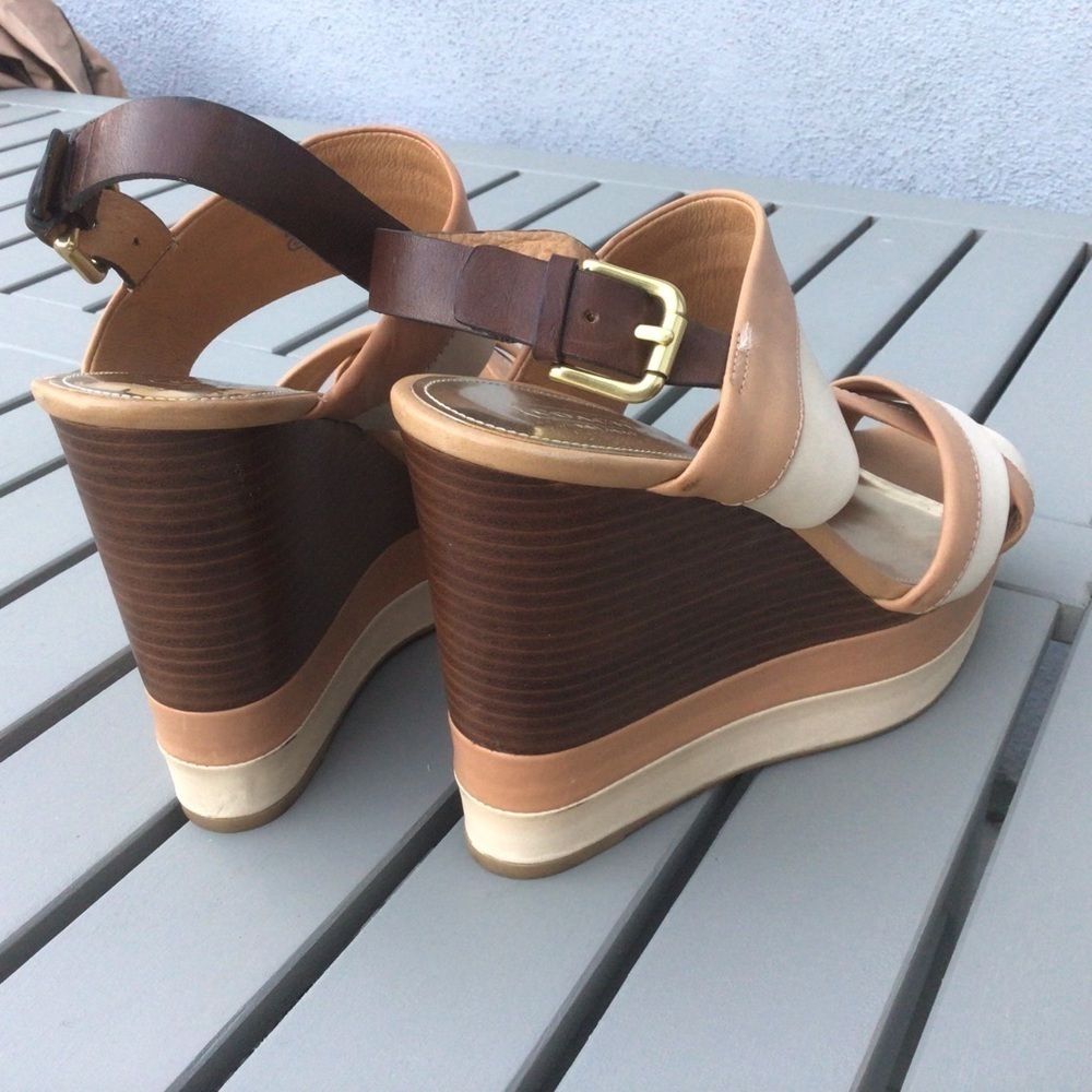 Coach leather wedge sandals - Picture 5 of 10